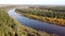 Russia, Komi Republic, Priluzsky district, Spasporub village from a height