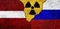 Russia and Latvia Nuclear deal, threat, agreement, tensions concept