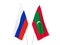 Russia and Maldives flags