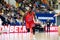 Russia. Moscow. Arena Megasport. January 17, 2019. Players of CSKA and Bayern Munich during the Euroleague basketball match