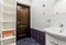 Russia, Moscow- December 05, 2019: interior room apartment modern bright cozy atmosphere. general cleaning, home decoration,