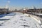 Russia, Moscow, Kremlevskaya embankment in winter