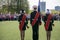 Russia, Moscow, May, 07.2018: The `Young Army` Military Movement`s Cadets, participating in school solemn event on the Victory day