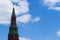 Russia, Moscow, May 7, 2016 - rehearsal of the parade on Red Square, flight of military aircraft over the Kremlin.