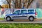 Russia, Moscow, October 2020. A parked police car on the territory of the exhibition VDNH