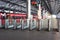 Russia, Moscow, Turnstiles landing-access to the Aeroexpress train