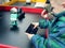 Russia, Murmansk - 07 April 2019: international interactive robot exhibition for children Robopolis