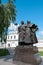 Russia, Murom June 4, 2023: Monument to Peter and Fevronia, Vladimir region, Holy Trinity Convent in Murom