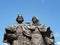 Russia, Murom, June 4, 2023: Monument to Peter and Fevronia, Vladimir region, Holy Trinity Convent in Murom. Family and Loyalty