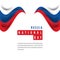Russia National Day Vector Template Design Illustration