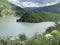Russia. North Ossetia - Alania. Reservoir of Zaramag HPP in Kassar gorge
