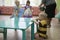 Russia Novodvinsk May 2019 - Kindergarten 24 - Tea drinking and games in the kindergarten group after the theme matinee