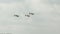 Russia, Novosibirsk, July 31, 2016: Three planes are gaining height