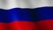 Russia, officially the Russian Federation, flag waving, A flag animation background. Realistic Russia flag waving in wind video fo