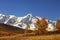Russia, republic of Altai. Snowy peaks of the north chui range