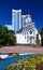 Russia. Rostov-on-Don. Old-Pokrovsky church and a monument to Ca