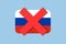 Russia and Russian state and country is excluded, expelled, suspended and banned.