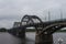 Russia, Rybinsk, 27, June, 2015: Rybinsk Bridge across the Volga River