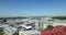 Russia, Saint-Petersburg, Aerial view panorama field of Mars, Trinity bridge, Peter and Paul fortress, roofs, Summer