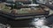 Russia, Saint-Petersburg, Aerial view panorama field of Mars, Trinity bridge, Peter and Paul fortress, roofs, Summer