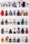RUSSIA, SAMARA, DECEMBER 18, 2019. Constructor Lego Star Wars. Collage Mini-figures of soldiers of storm troopers from different