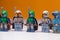 RUSSIA, SAMARA, FEBRUARY 15, 2020 - Lego Team of Famous Bounty Hunters Star Wars Characters