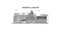 Russia, Saransk city skyline isolated vector illustration, icons