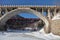 Russia, Siberia, winter Baikal, the view of the old bridges Circ