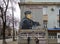 Russia, Simferopol. 2019 January 01: Color graffiti portrait of Russian President Vladimir Putin on a street wall in military