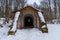 Russia. St. Petersburg, March 14, 2021. Abandoned storage facilities on the site of the former military arsenal in Kronstadt