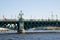 Russia, St. Petersburg. Troitsky bridge