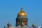 Russia, St. Petersburg, view of the dome of St. Isaac`s Cathedral