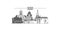 Russia, Suzdal City city skyline isolated vector illustration, icons