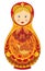 Russia traditional color cartoon toy