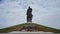 Russia, Tver Region - October 2022. Rzhevsky Memorial Soviet soldier. Beautiful sad monument to Russian warrior died in