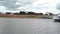 Russia, Veliky Novgorod, June 08, 2018, Panoramic view of the Volkhov River