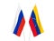 Russia and Venezuela flags