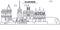 Russia, Vladimir architecture line skyline illustration. Linear vector cityscape with famous landmarks, city sights