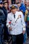 Russia, Vladivostok, 05/09/2018. Old officer in parade military uniform, veteran and hero of Great Patriotic War between USSR and