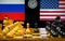Russia vs USA, chess like geopolitics game