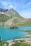 Russia, Western Caucasus, Imeretinskoye lake in summer