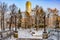 Russia. Yekaterinburg. Famous iconic places in the city . Winter city landscape .