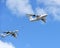 Russian Air Force IL-78M air-to-air refueling tanker demonstrates in-flight refueling of Tu-95MS strategic bomber during rehearsal