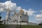 Russian Ascension cathedral summer blue sky Vladimir