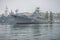 Russian battle ships in Sevastopol bay