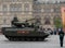 Russian BMPT Tank Weapon Supporting Machine `Terminator` at the rehearsal of the Victory Day parade in Moscow.