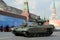 Russian BMPT Terminator tank support vehicle at the dress rehearsal of the parade on Red Square in honor of Victory Day