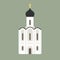 Russian church. Orthodox church traditional Russian religious architecture.