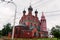 Russian classic church made of red bricks