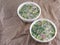 Russian cold vegetable soup on yogurt (sour-milk) base